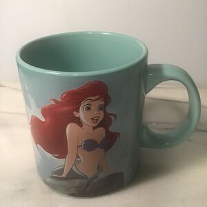 Disney The Little Mermaid Ariel Ceramic Mug 20 Oz Blue Teal Coffee